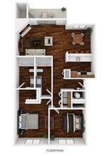 2 Bedroom - 2 Bath (1st - 2nd - 3rd Floors) G233 floor plan